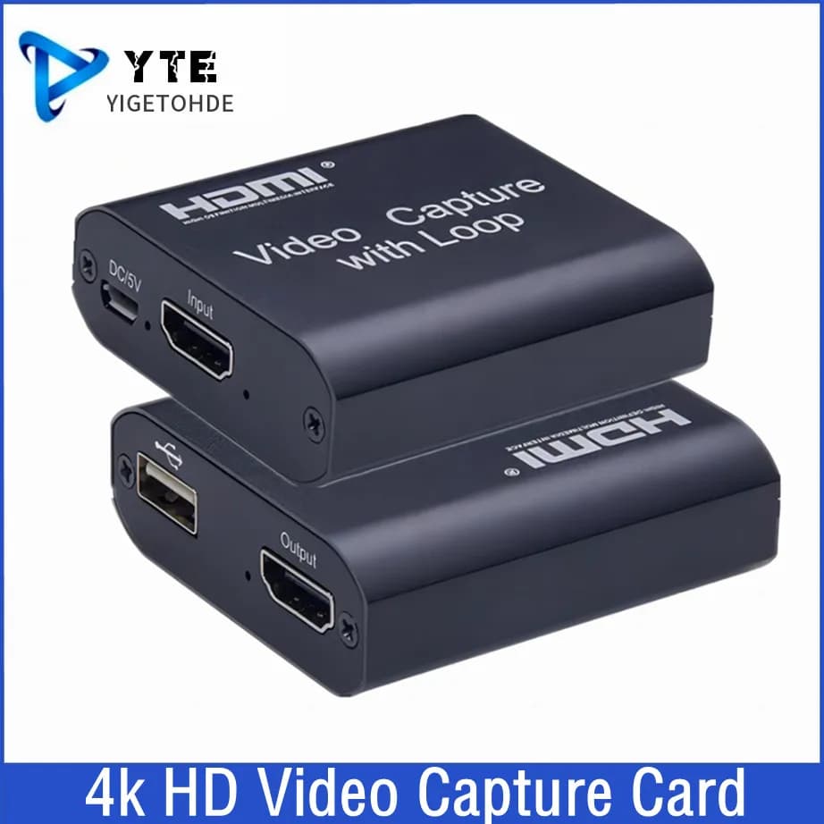 Muslimate 1080P 4K HDMI-compatibile con scheda di acquisizione Video USB 2.0 per registrazione di giochi Live Streaming Broadcast TV Local Loop