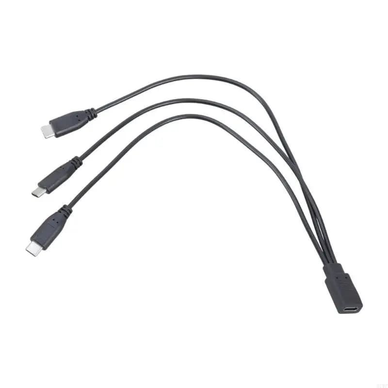 Cavo caricabatterie splitter tipo C per dispositivi multipli Ricarica simultanea a 3 porte per casa