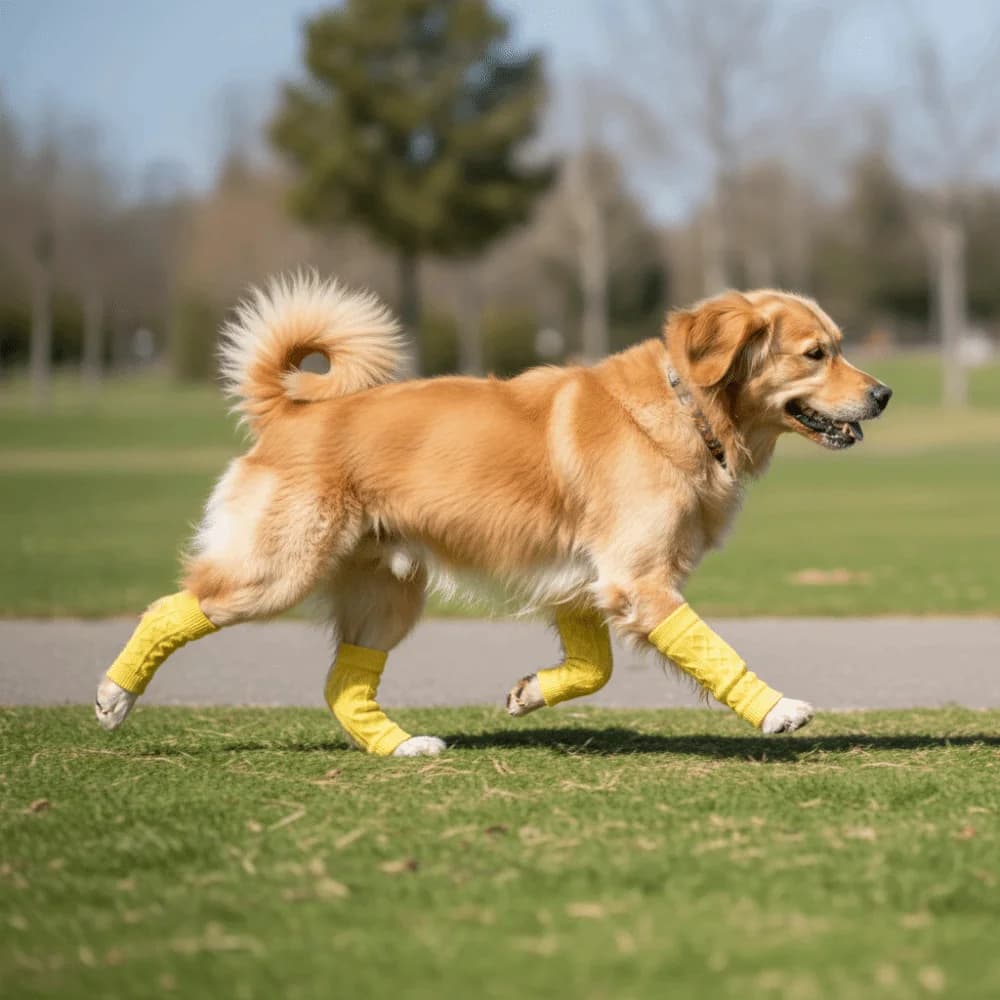 Protezione per Gomiti di Animali Domestici Antimacchia e Calda, Scaldacaprazze Comodi in Maglia per Cani, Calzini Elastici per Animali Domestici