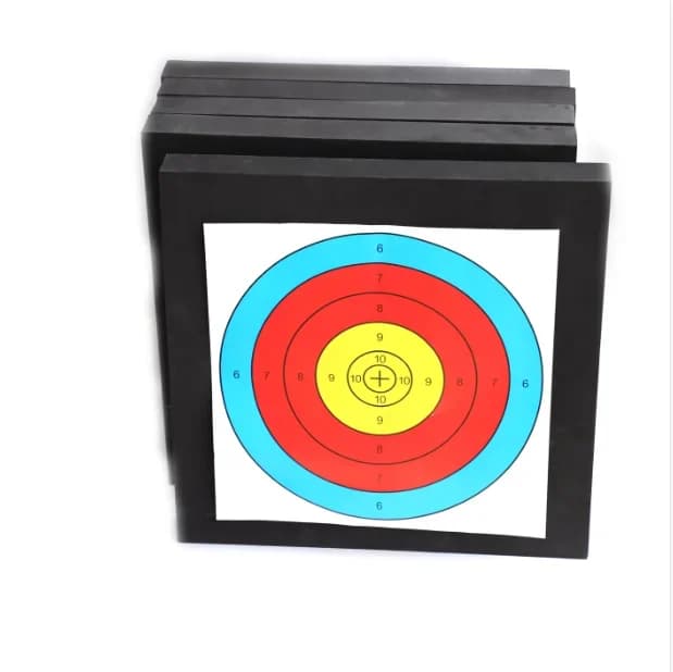 VV-10pcs Profession Archery Targets Paper Face Bow Arrow Gauge Shooting Target Paper Traditional Shooting Accessories