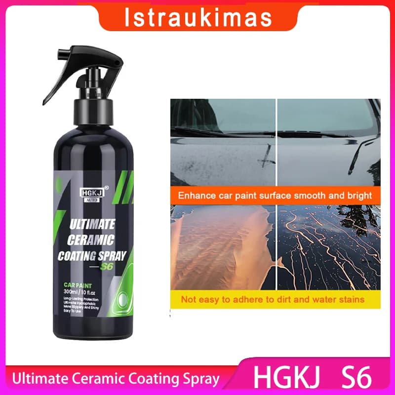 HGKJ S6 Nano Ceramic Coating Quick Polish Wax Car Polish Paint Glass hydrofobic Spray Scratch Remover Ultimate Ceramic Coating