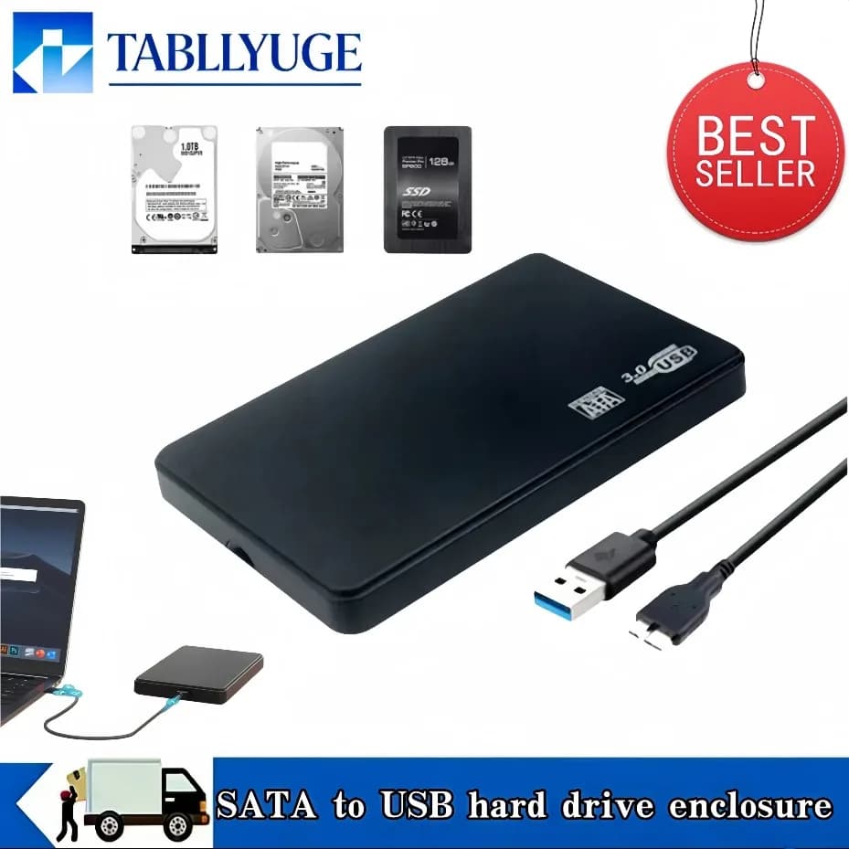 Box esterno per disco rigido da 2,5 pollici SATA a USB 3.0, custodia per SSD/HDD ad alta velocità 5Gbps, capacità 4TB, caddy Optibay