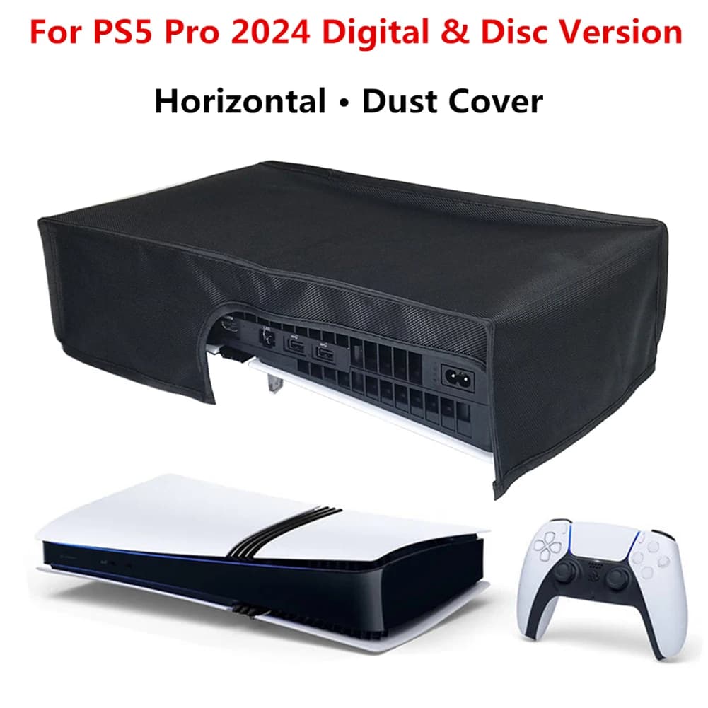 Copertura Antipolvere per Accessori Sony Playstation 5 Pro, Protezione Antigraffio Verticale/Orizzontale per Pannelli Frontali PS5