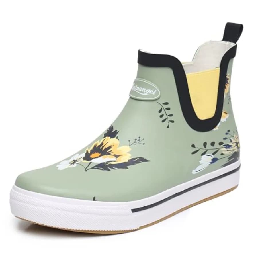 Stivali da Pioggia Unisex per Uomo e Donna, Scarpe Antiscivolo Comode e Leggere in Gomma per Giardino