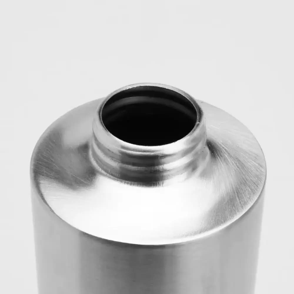 Dispenser di Sapone da Bancone Cilindrico 250ml/350ml/550ml, Bottiglia in Acciaio Inox per Emulsioni, Alta Qualità, Pressione Manuale