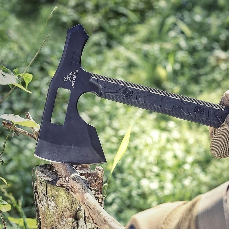 Outdoor Multifunctional Self-defense Engineer Axe Camping Vehicle Sharp Breaking and Dismantling Tactical Axe