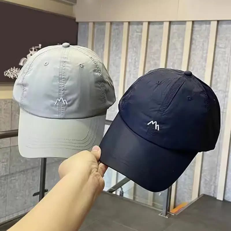Cappellini da baseball ad asciugatura rapida per donna e uomo, tinta unita, per sport all'aperto, protezione solare, cappelli sottili da donna