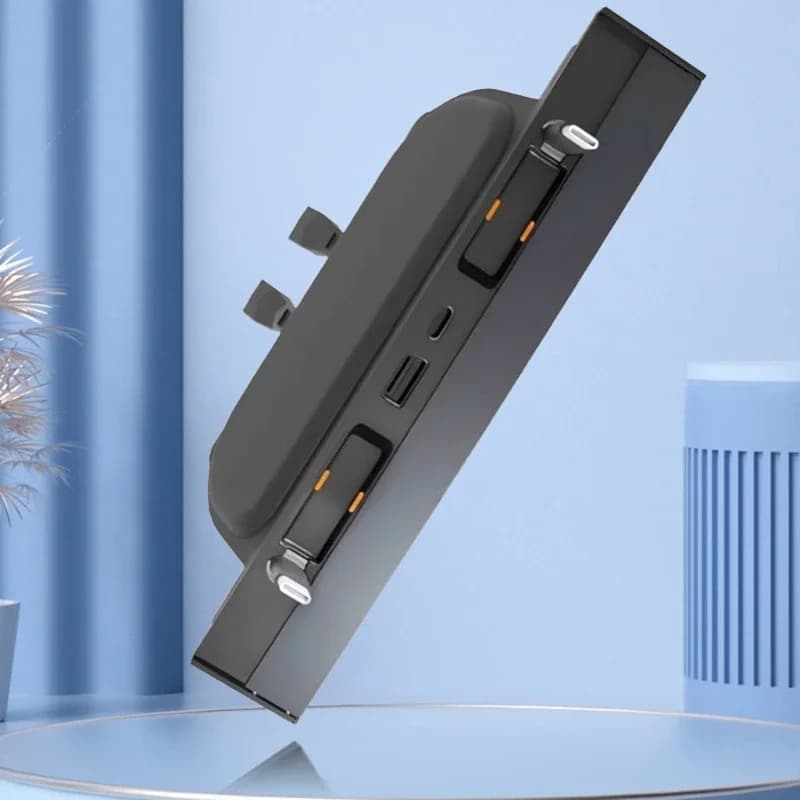 Adattatore ricarica rapida per docking station con corda telescopica adatto per hub per auto, supporta lo splitter per