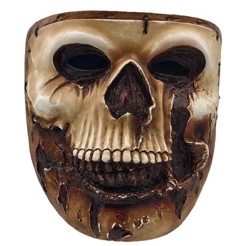 2025 aaa Call of Duty Fantasma Teschio Cosplay Uomo Mezza Faccia Resina Maschera di Halloween Masquerade Carnevale Puntelli Del Partito per A