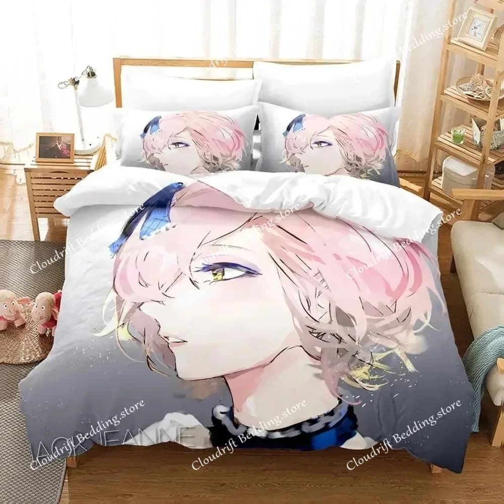Set of bed linen Game Jack Jeanne, set for single bed, double, queen size, king size, for adults and children, set headdress, set anime sheets.