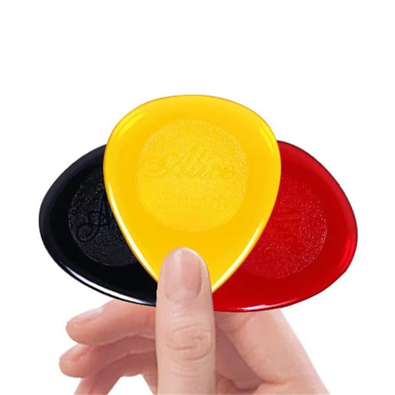 6 Pezzi Plettri Colorati Stile Water-Drop Spessore 1-3mm Plettri per Chitarra Durevoli Basso Ukulele Accessori per Strumenti Pick Universali