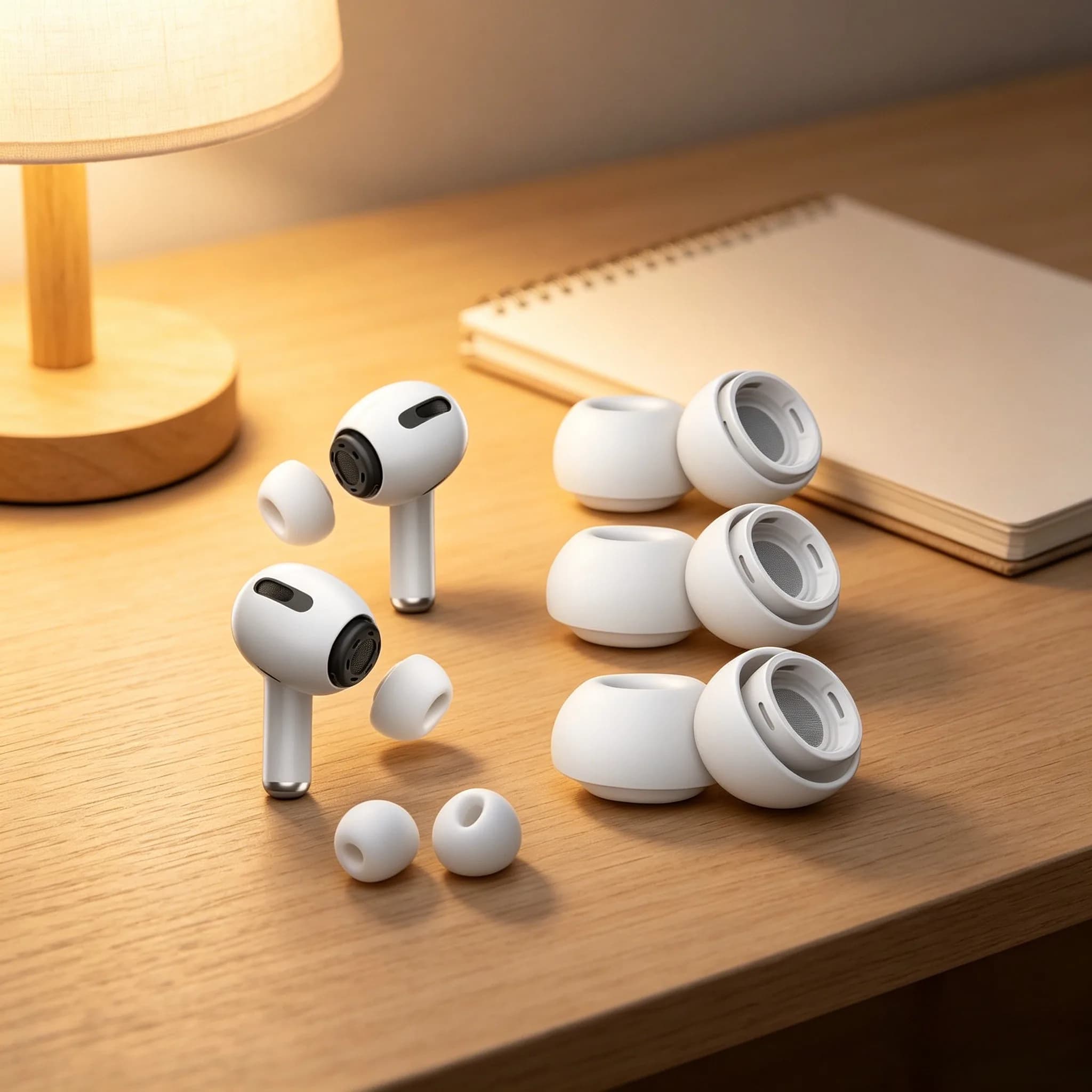 Cuscinetti in Silicone per AirPods Pro 1/2, Tappi Auricolari Antipressione, Morbidi Cuscinetti Antiscivolo per Isolamento Acustico, Accessori di Ricambio