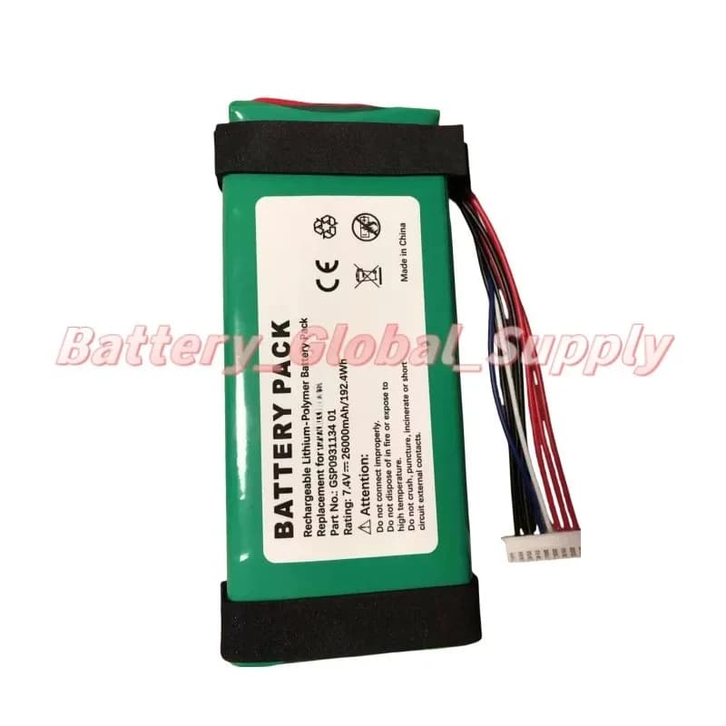 Batteria per Altoparlante Bluetooth GSP0931134 01 Box 1, 7.4V 26000 mAh, 1 Pezzo