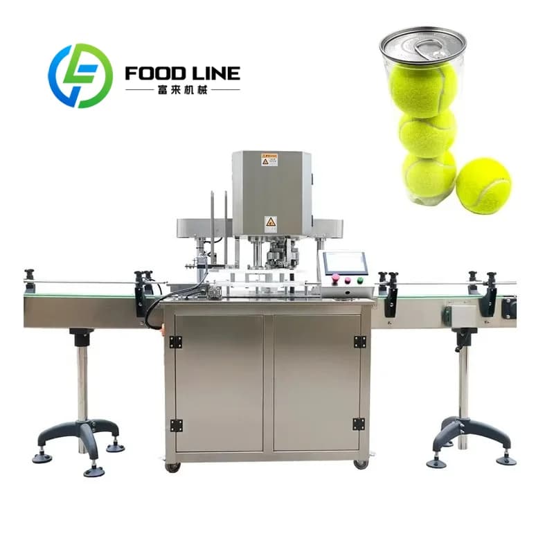 Macchina Sigillatrice Automatica per Barattoli in Plastica PET Personalizzabile a Prezzo di Fabbrica, per Palline da Tennis