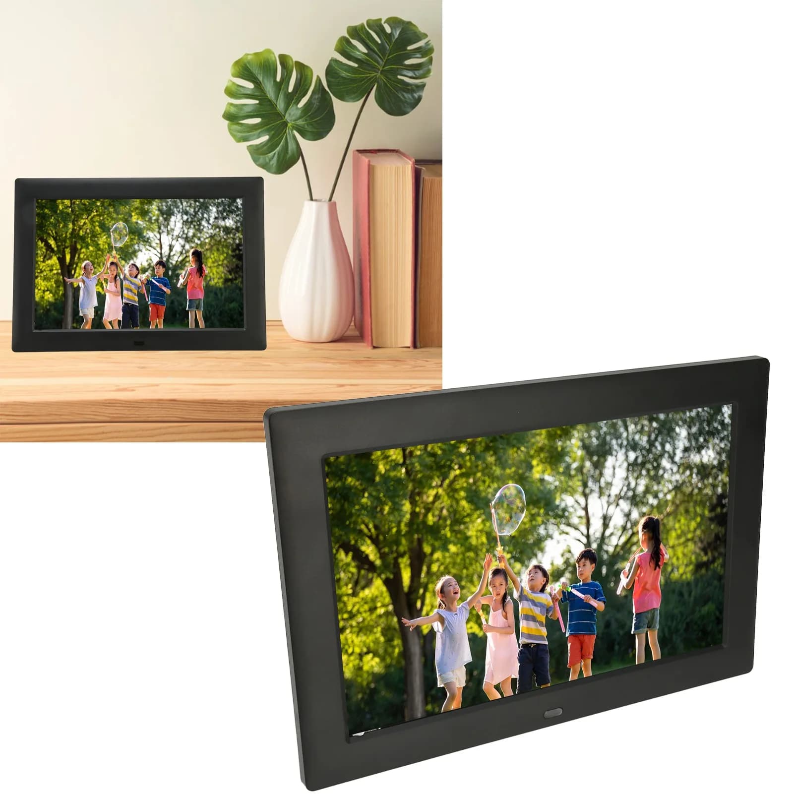 Cornice digitale da 12 pollici Cornice per foto elettronica multifunzione con schermo HD con telecomando per cornice domestica