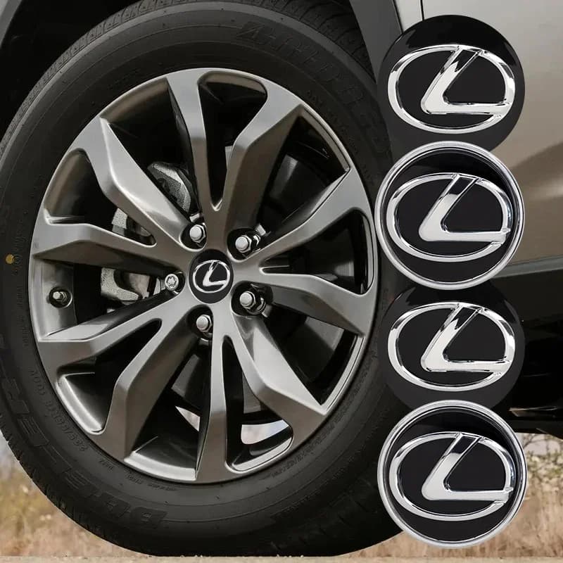 4 Parts 62MM Car Wheel Cover for Lexus IS250 IS200 CT200h GS300 LS430 RX450h LX570 IS300 ES RX LS IS NX CT