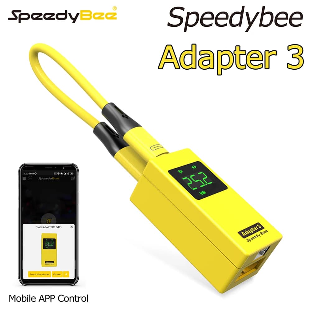 Adattatore Speedybee Adattatore per controllo 3tensione Adattatore wireless WIIFI Analizzatore Blackbox wireless Controllo APP Caricatore LiPo 30W 1-6S