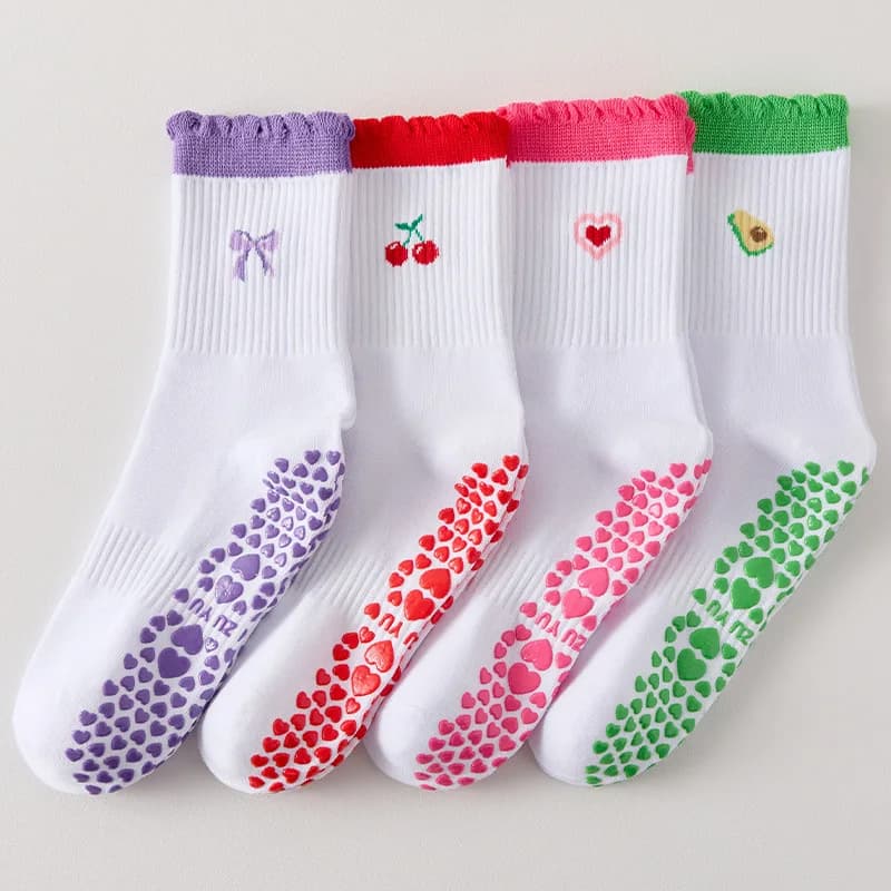 Professional fitness non-slip yoga Pilates socks women's summer thin sweat-absorbing bag sports socks