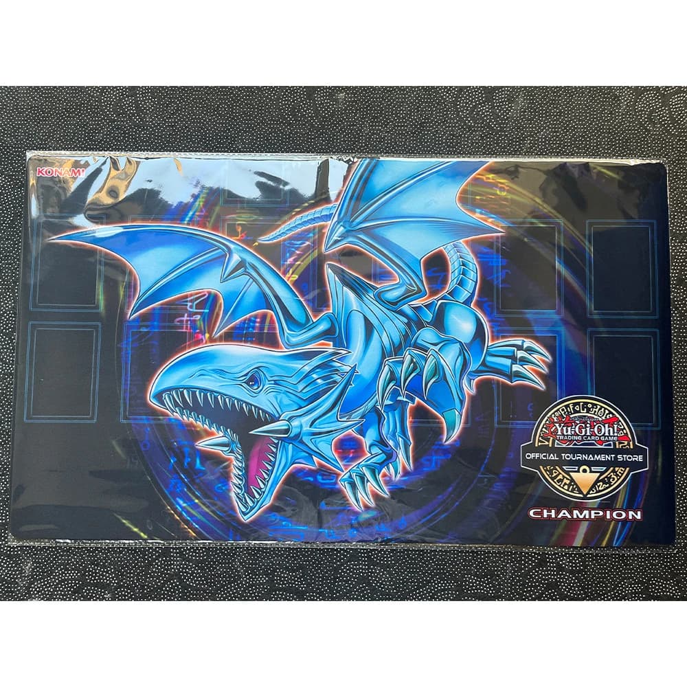 Tappetino da gioco Yugioh Soul-Dwelling Blue-Eyes Dragon TCG CCG OCG Tappetino da gioco per carte collezionabili Yu-Gi-Oh Mats-Y366