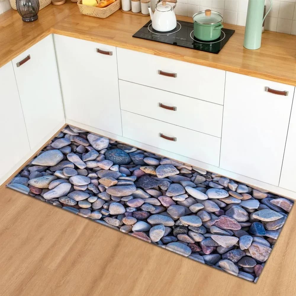Stone Pattern Home Kitchen Floor Mats Door Front Decoration Floor Mats