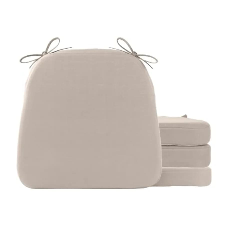 Cushions for Dining Chairs with Laces, Cushion for Kitchen Chairs with Non-slip Base and Removable Cover, for Interior/External