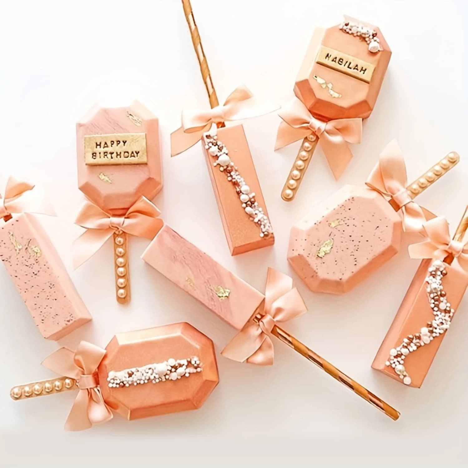 Set di 2 stampi per cubetti di ghiaccio e ghiaccioli in silicone - Forme di pietre preziose da 8,35X4,8" per dolcetti fai da te, accessori da cucina senza piombo