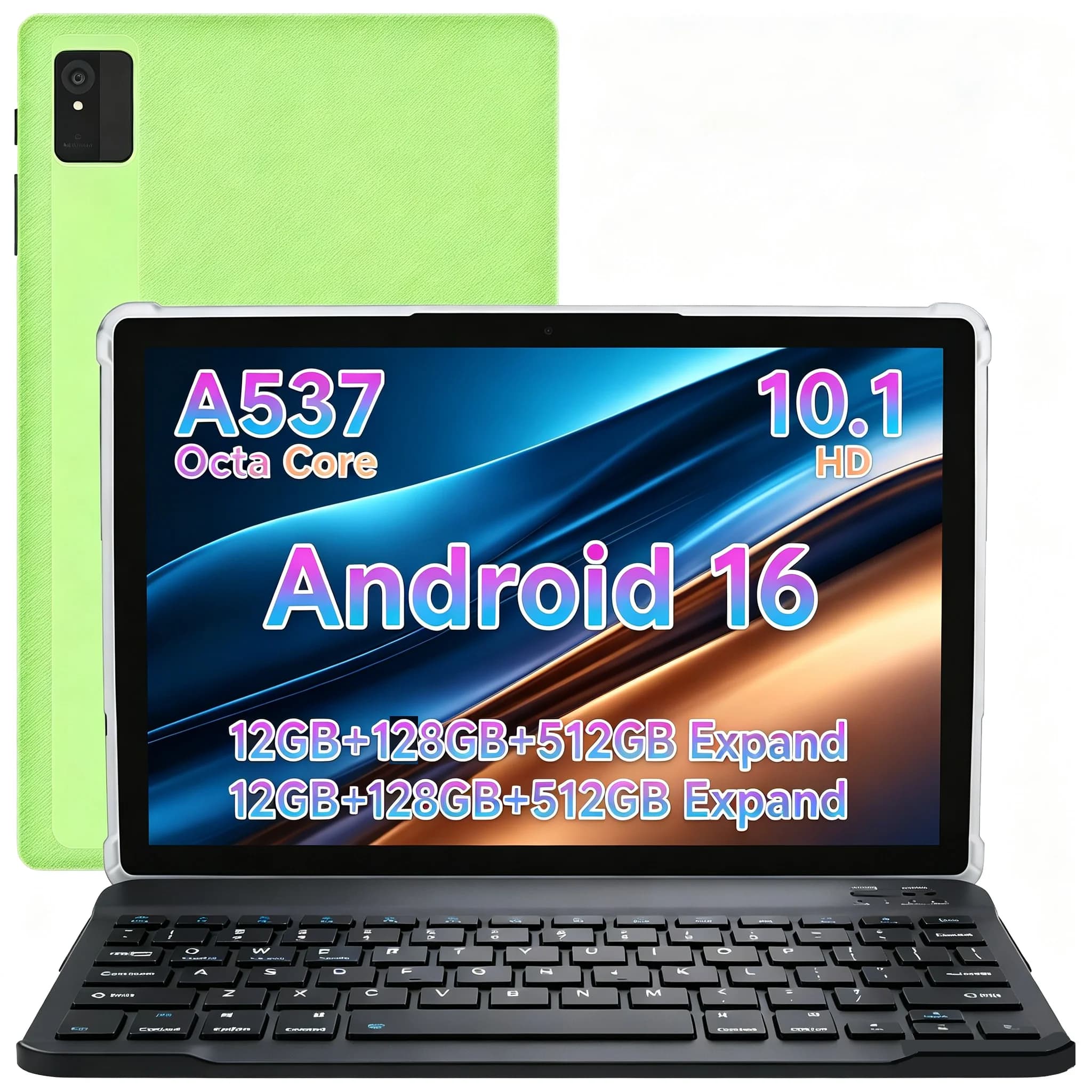 Tablet Android 15 Octa Core Paitanry Allwinner A523 8GB+64GB, Schermo IPS da 10.1", Batteria 5000mAh, WiFi 6, Doppia Fotocamera con Tastiera e Custodia