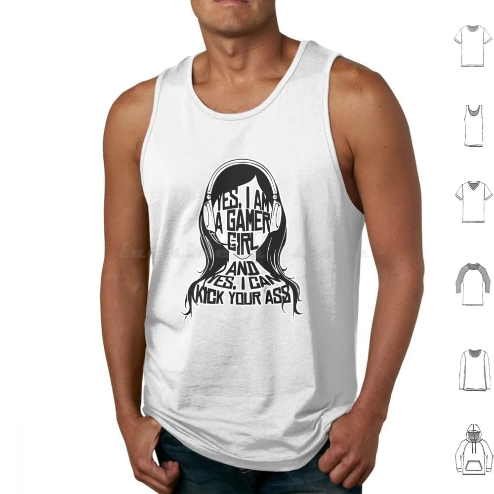 Gamer Girl Canotte Gilet senza maniche Giochi da giocatore Videogioco Girl Gamer Girl Life Play Eletronic Geek Nerd War Shooting Jogo