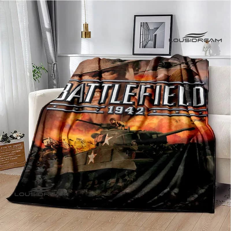 3D game Battlefield Printed throw coperta coperte coperte calde di flanella coperta morbida e confortevole fodere per il letto regalo di compleanno