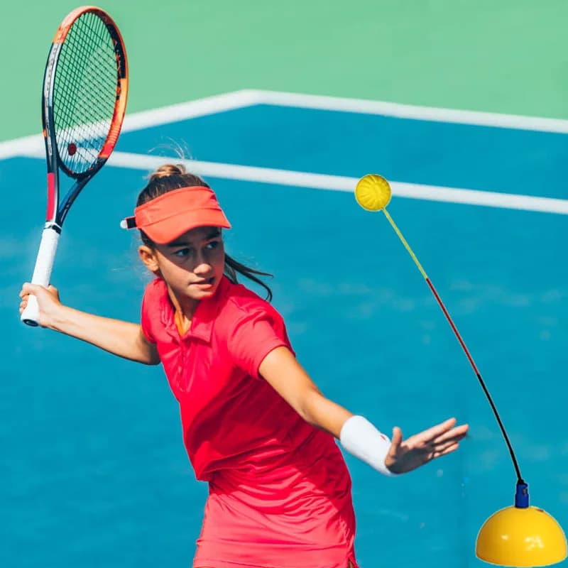 Allenatore di tennis professionale Attrezzatura per palline da allenamento portatile Strumento per altalena stereotipo Accessori per lo studio autonomo per principianti