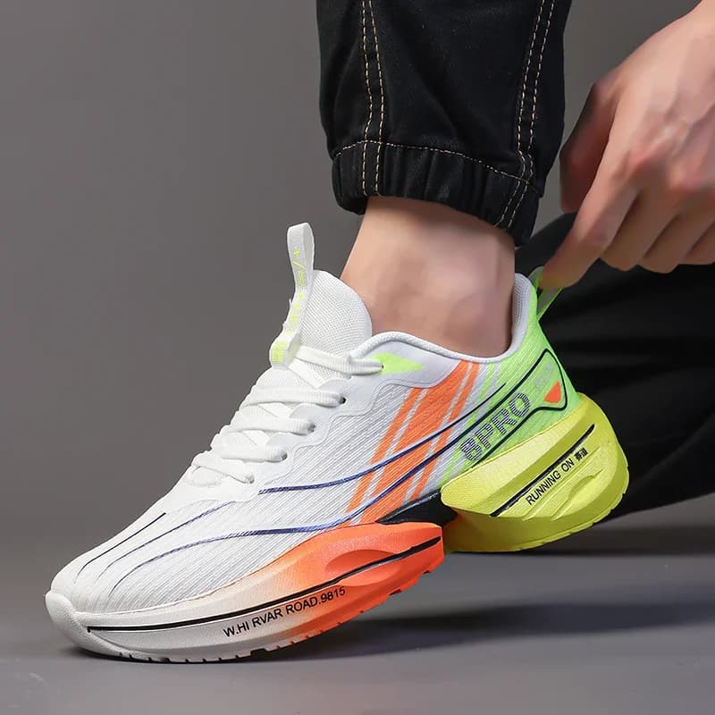 Scarpe da corsa da uomo per esterni Scarpe da ginnastica da jogging per maratona dal design classico alla moda Atletiche leggere per calzature da palestra da tennis maschili