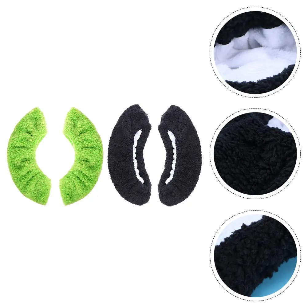 2Pairs Skate Guards Ice Hockey Covers Soft Flexible Water Absorbent Blade Covers Protect Blades from Rust Chipping Skating