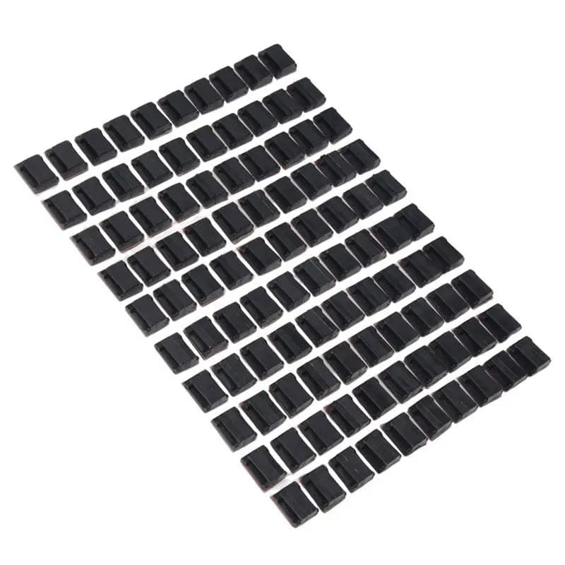 AB98-100 Pezzi Clip Adesive per Cavi, Morsetti per Fili, Organizzatore Cavi Auto, Supporto per Cavi