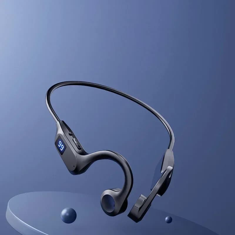 Auricolari Bluetooth Wireless Compatibili con Microfono per Smartphone, Cuffie Sportive con Gancio per Orecchio per Corsa