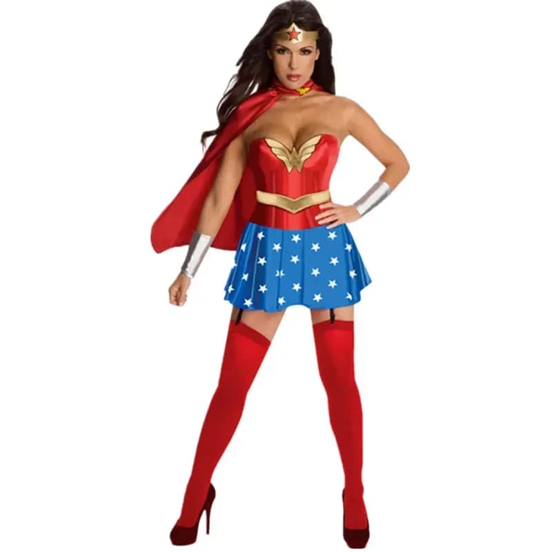 2026 Halloween Sexy Wonder Kostuum Vrouwen Vrijgezellenfeest Fantasia Cosplay Verkleedkleding