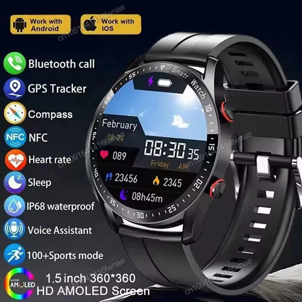 Nuovo Smartwatch 2026 per Donne con Schermo AMOLED HD, Display Sempre Attivo, Chiamate Bluetooth, Impermeabile IP68, Orologio Intelligente per Uomini Compatibile con Android e iOS