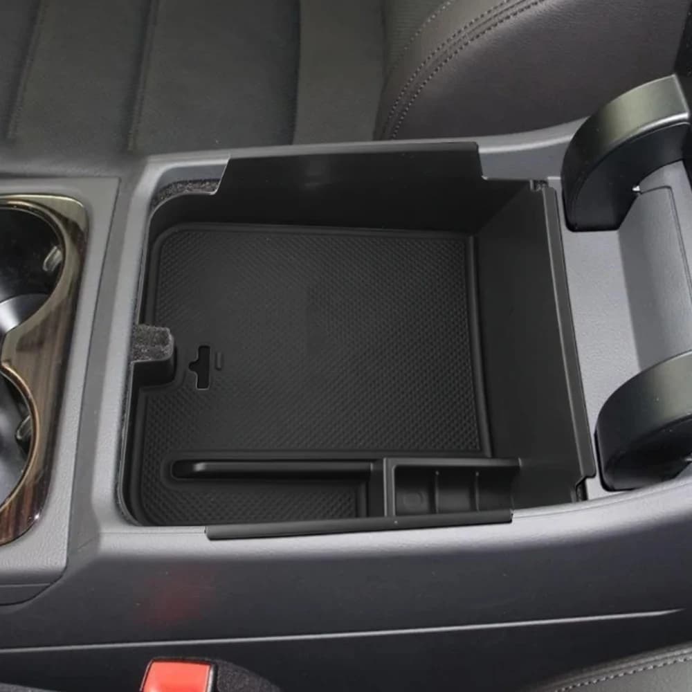 For Volkswagen VW Touareg 2011 - 2017 ABS Car Armrest Storage Box Tray Central Console Holder Container Organizer Accessories