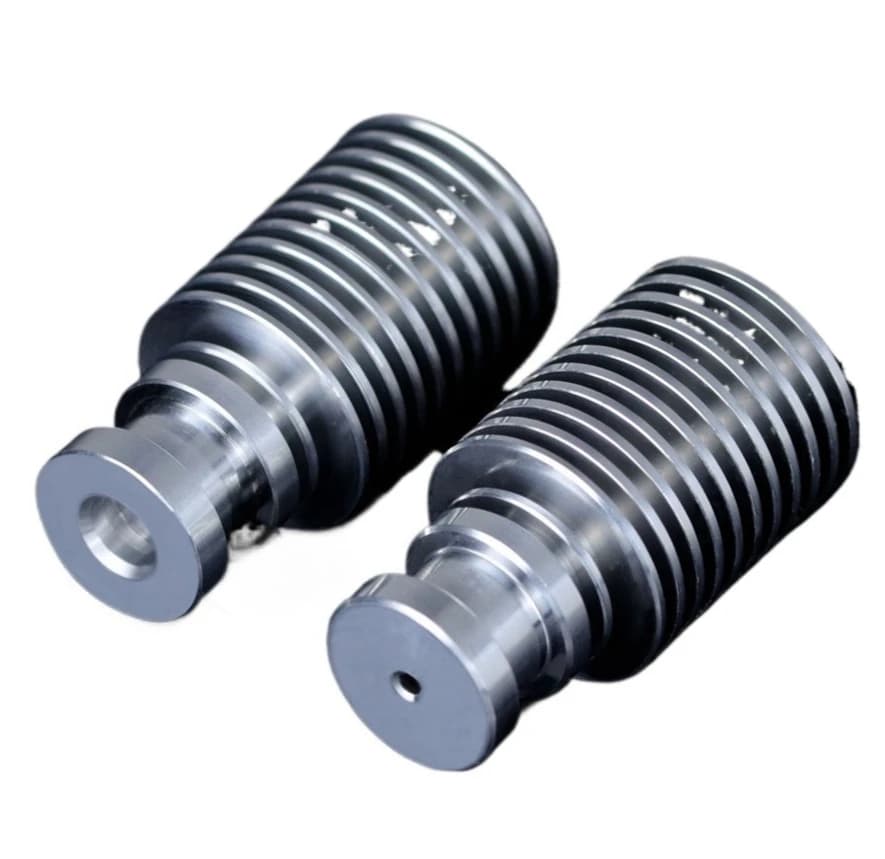 1/2 pieces straight groove heat insulator from 1.75 mm - aluminum alloy radiator for 3D printer extruder E3D V6 Hotend and VORON2.4