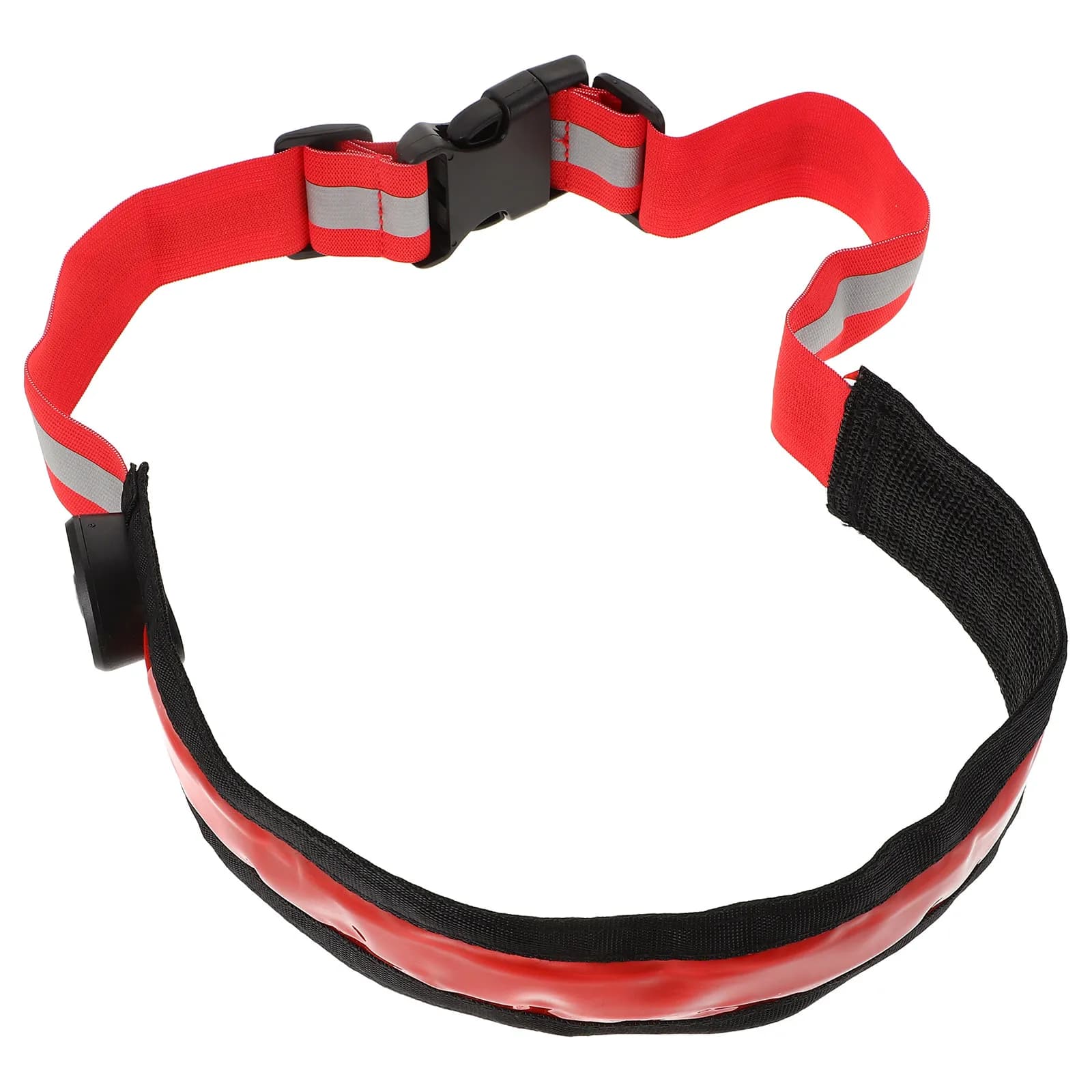 2Pcs Night Running LED Reflective Waist Belt Rechargeable Adjustable Safety Light Belt for Walking Cycling Visibility Gear