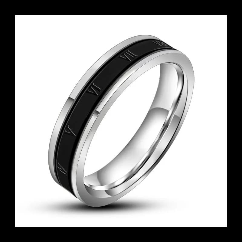 Edition Simple Titanium Steel Fashion Element Design Ring Punk Street Jewels SA611