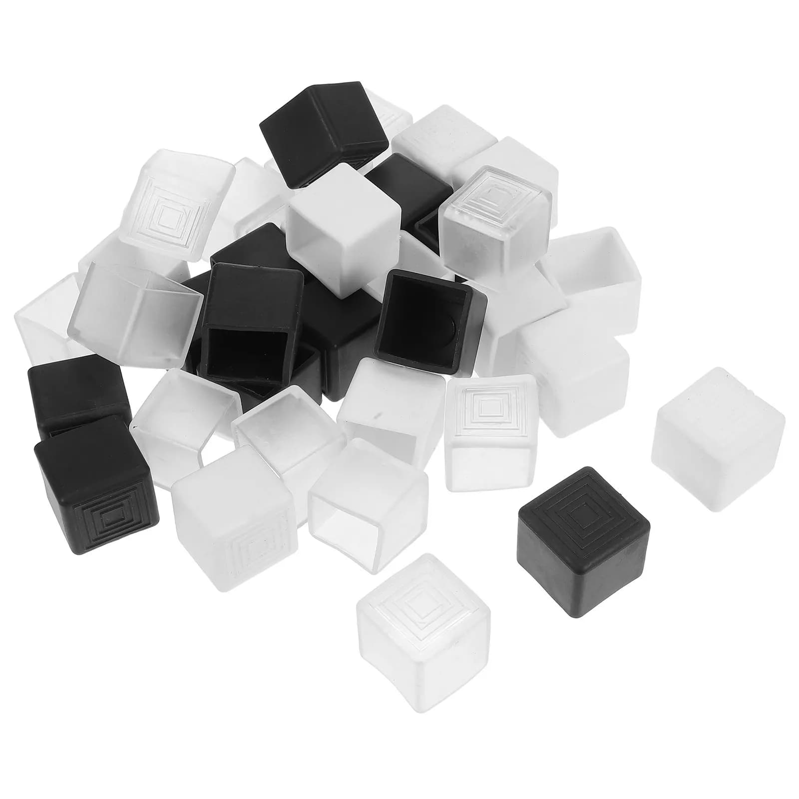 36 pieces square covers for furniture feet, seat leg guards, non-slip wooden floor bearings, noise reduction