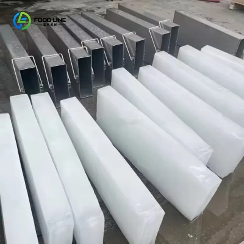 Conservazione a freddo commerciale dello stampo da 15 kg 20 kg Conserva la freschezza Macchina per mattoni di ghiaccio Macchina per blocchi di ghiaccio all'ingrosso