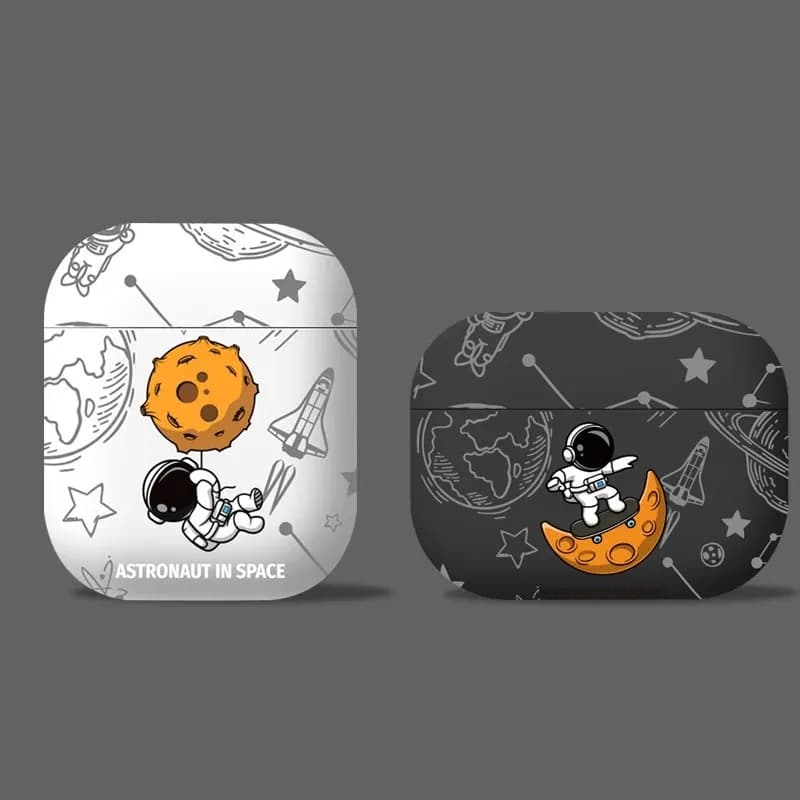 Space Moon for Airpods 4 2024 Pro 3 2 1 Headphone Case for Air Pods Pro2 Pro3 Generation Case
