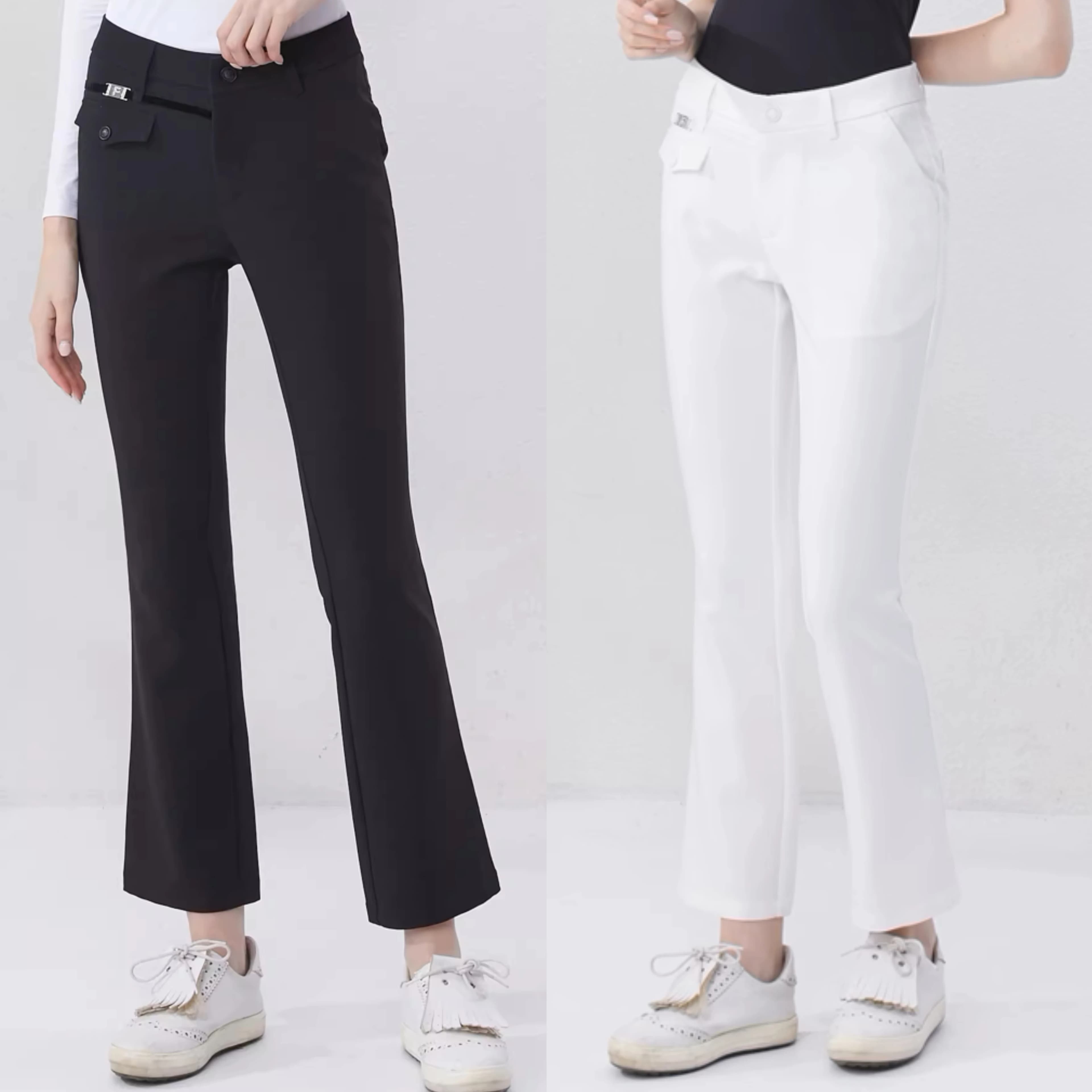 Pantaloni da Golf estivi pantaloni a forma di campana da donna pantaloni elastici traspiranti ad asciugatura rapida pantaloni da Golf da donna Set di vestiti da donna