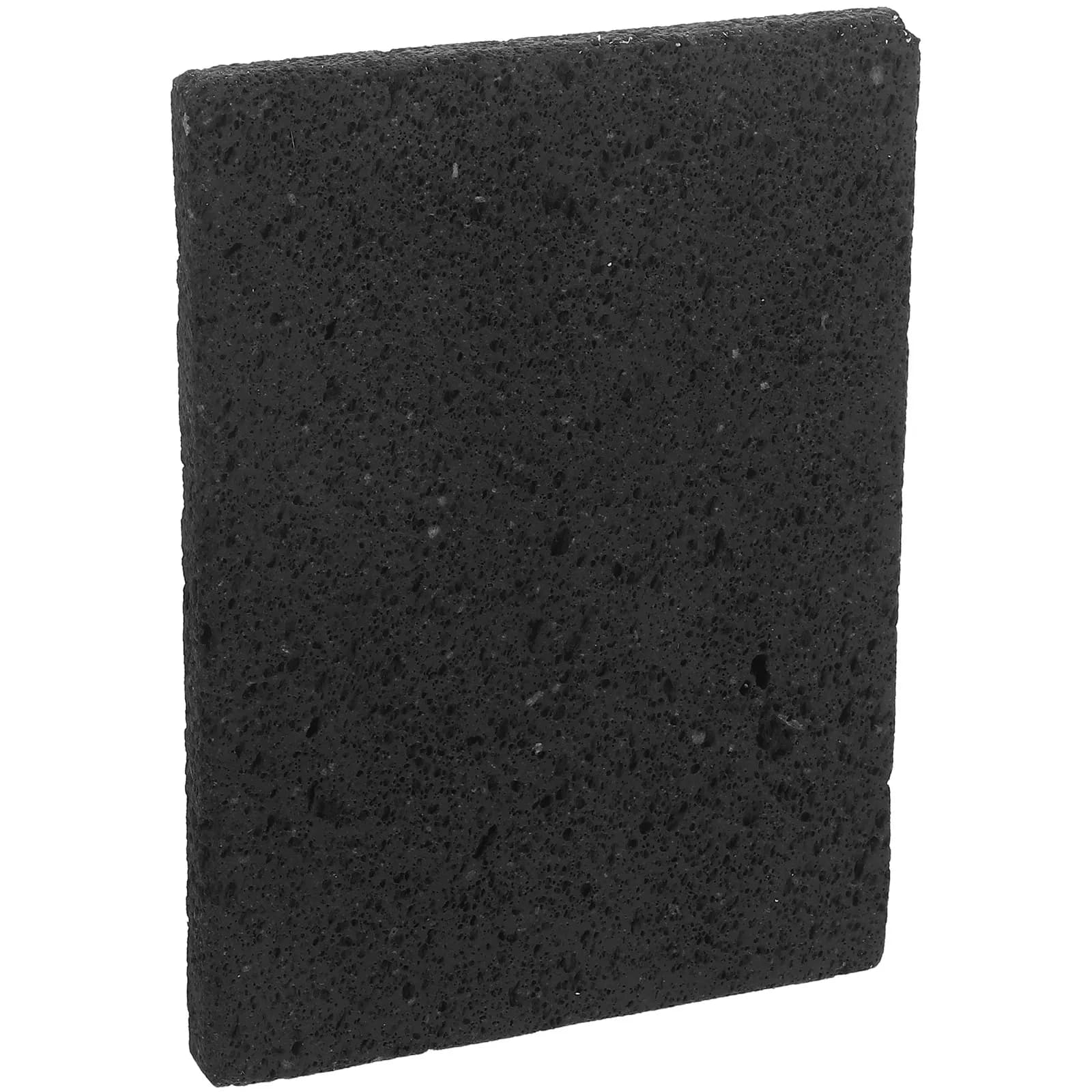 Pietra per Grigliare in Roccia Vulcanica 20x15cm, Stile BBQ Coreano, Pietra Naturale per Cucinare Piatti Vegetariani e Cuocere Pizza all'Aperto