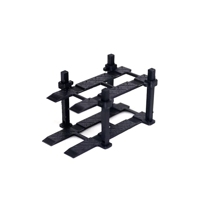 Set di modelli per rack di parcheggio per auto a doppio strato, parti di assemblaggio per garage stampate in 3D per auto giocattolo pressofusa in scala 1/64