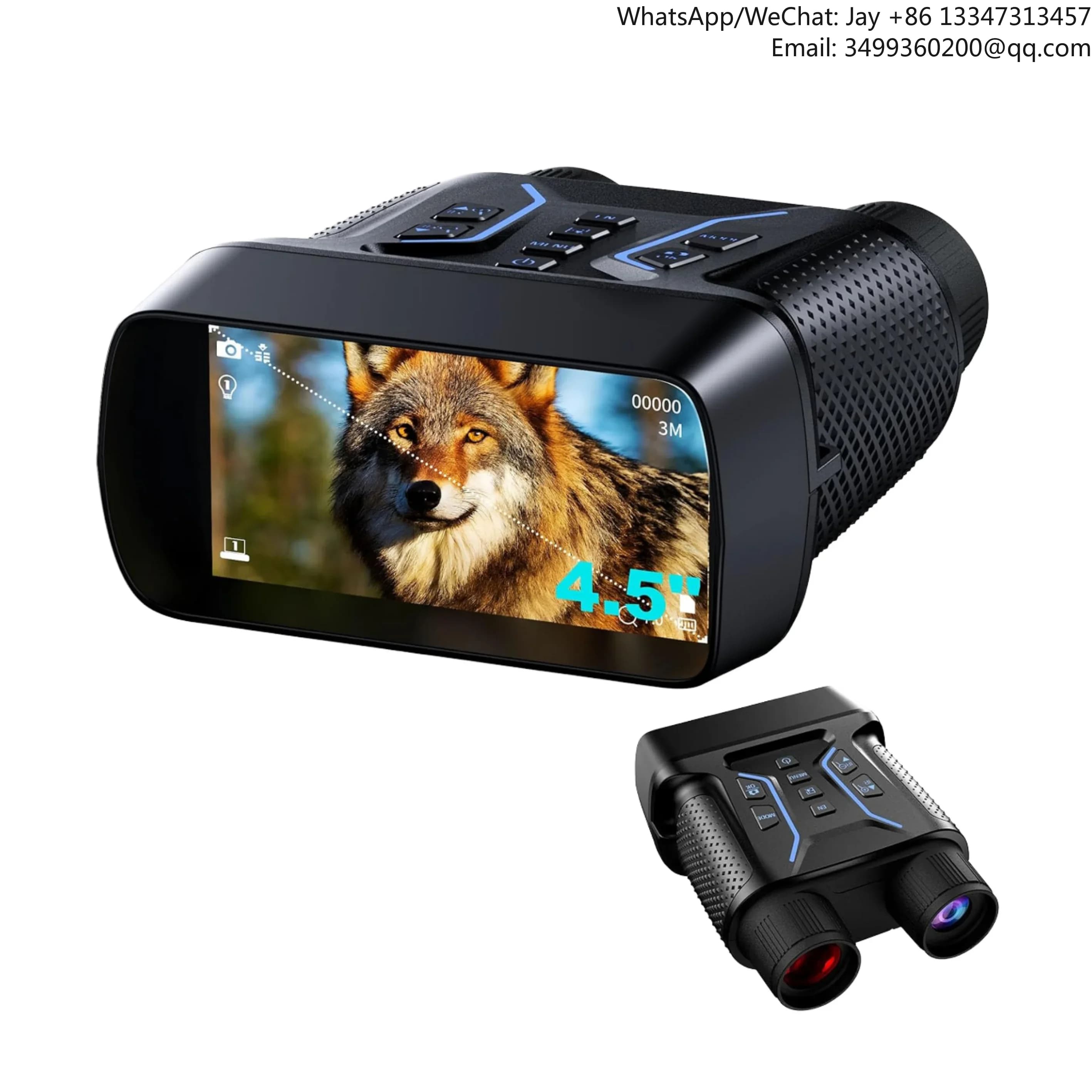 Binocolo per visione notturna a infrarossi NV2183 4K con 4 effetti colore, portata notturna di 1312FT per il campeggio
