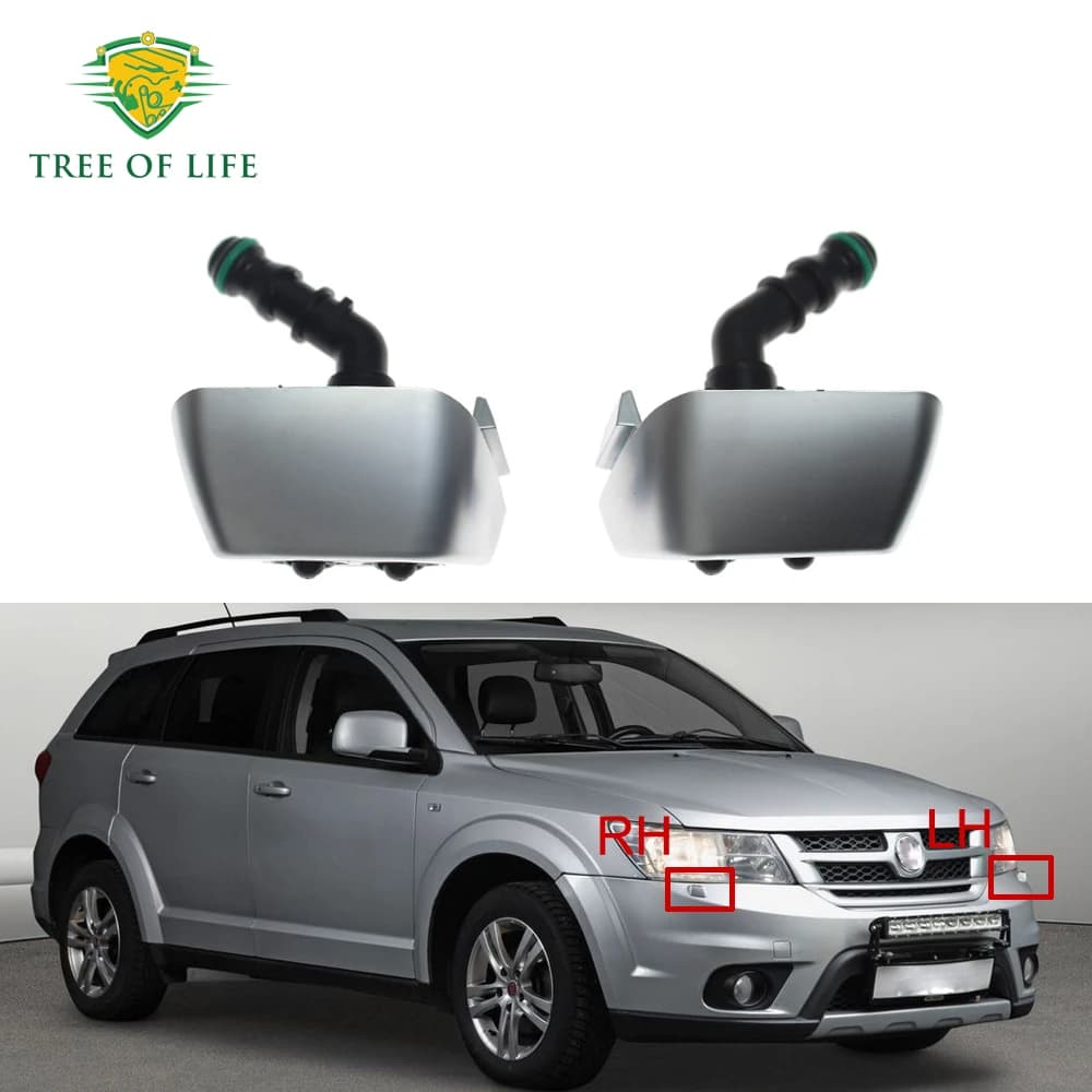For Fiat Freemont 2009 2010 2011 New Headlight Ugello Lavafari Cleaning Spray Pump Cover