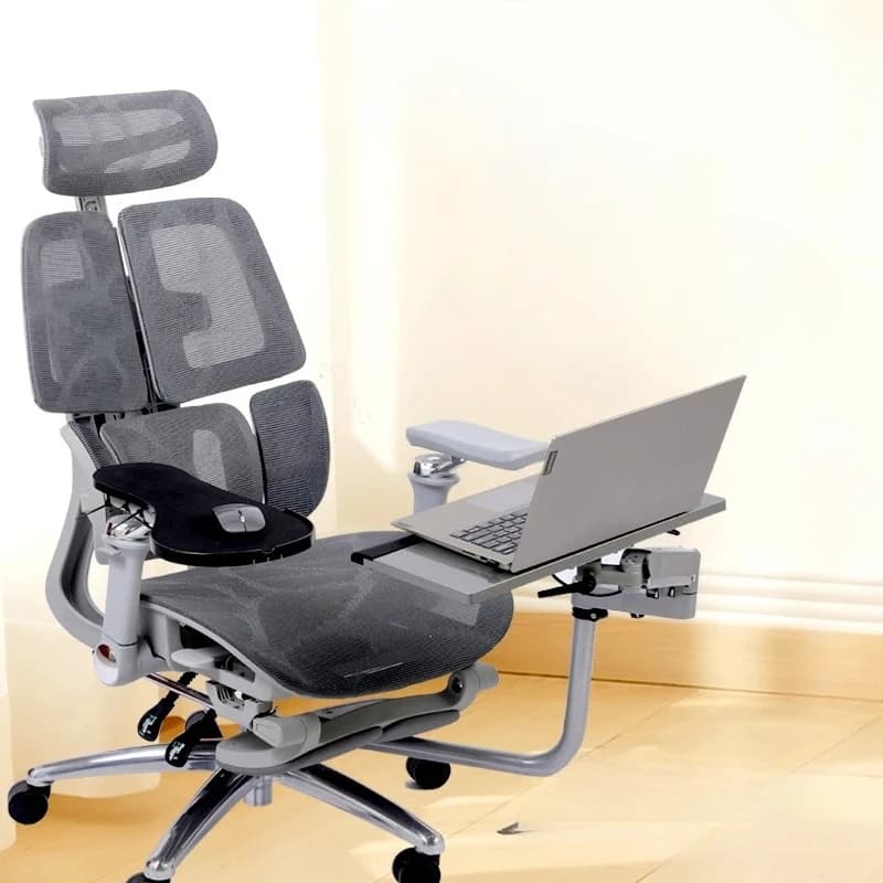 Supporto ergonomico regolabile in altezza con tappetino per mouse e vassoio per laptop Accessorio per sedia da gioco con base girevole per ufficio domestico