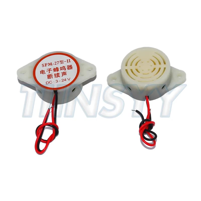 SFM-27 Intermittent Beep High-decibel DC 3-24V 12V Buzzer Active Buzzer Beep Alarm 95DB 3015, for Arduino
